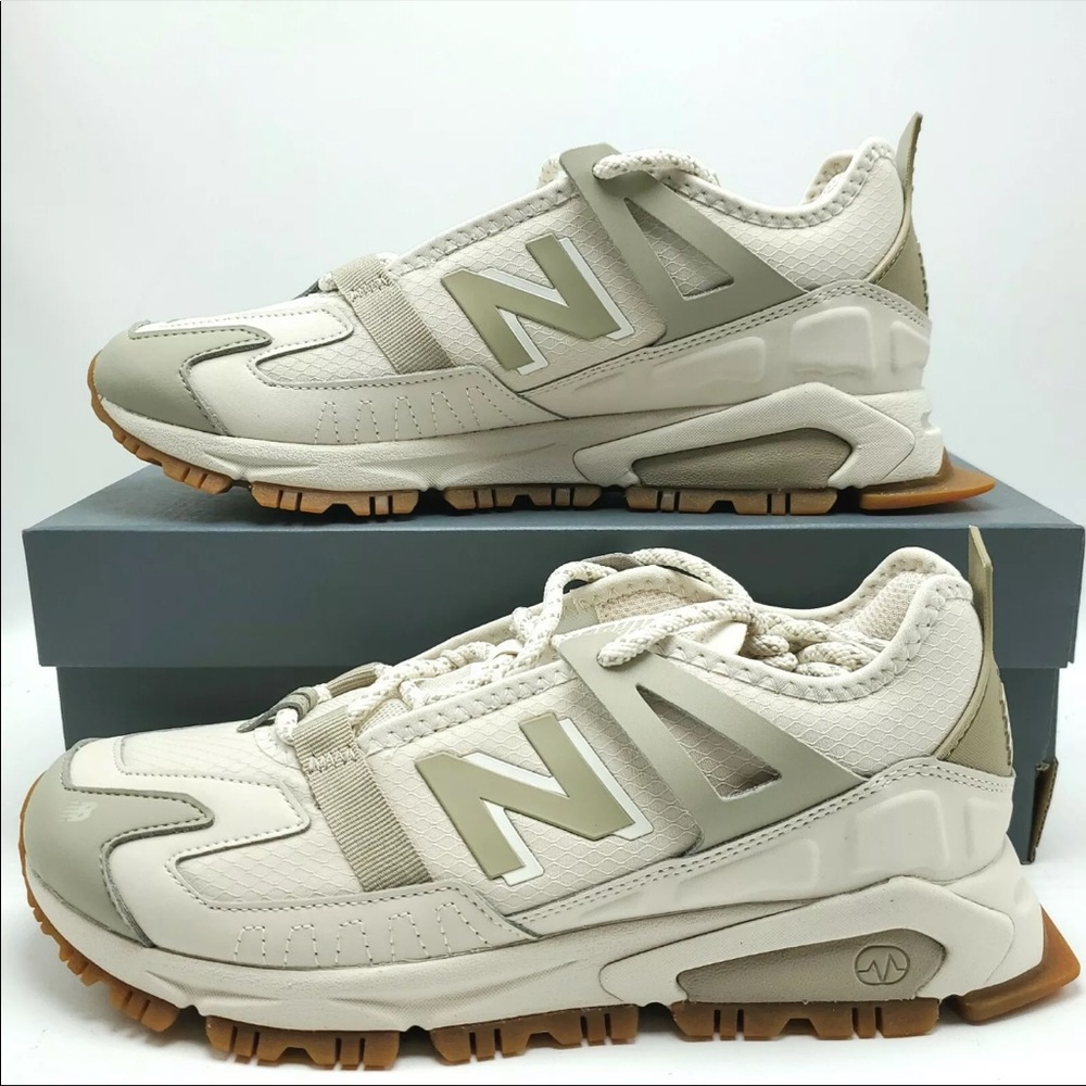 New Balance Lifestyle X-Racer Men's Sz 8.5 Aluminum with Team Cream MSXRCTEB